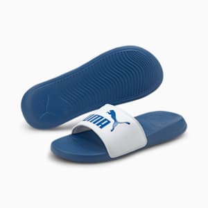 Popcat 20 Unisex Slides, Star Sapphire-Puma White, extralarge-IND