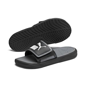 Royalcat Comfort Slides, Puma Black-CASTLEROCK-Puma White, extralarge