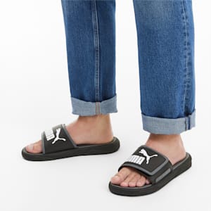 Royalcat Comfort Slides, Puma Black-CASTLEROCK-Puma White, extralarge-IND