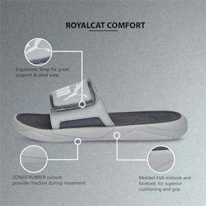 Royalcat Comfort  Unisex Slides, Puma White-Puma Black