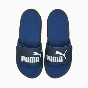 Royalcat Comfort Unisex Slides, Dark Denim-Palace Blue-Puma White