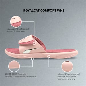 Royalcat Comfort Women's Slides, Marshmallow-Apricot Blush