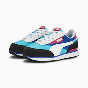 Future Rider Play On Kids' Trainers, Hero Blue-PUMA White