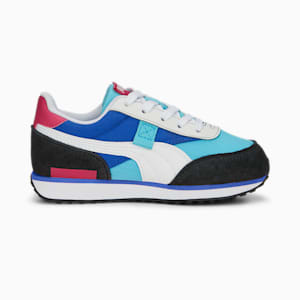 Future Rider Play On Kids' Trainers, Hero Blue-PUMA White