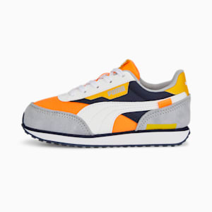 Future Rider Play On Kids' Trainers, Ultra Orange-PUMA White