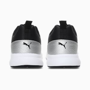 Puma Perforated Low Men's Shoes, Puma Black-Silver