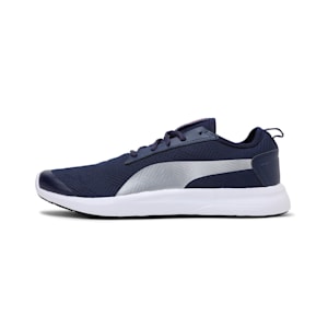 Blast Unisex Running Shoes, Peacoat-Silver-High Risk Red