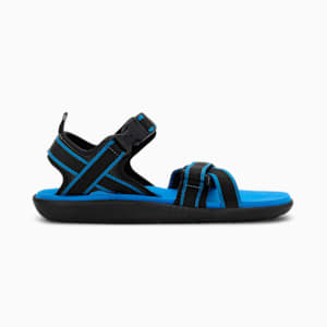 Pebble MU Sandals, Puma Black-Mykonos Blue
