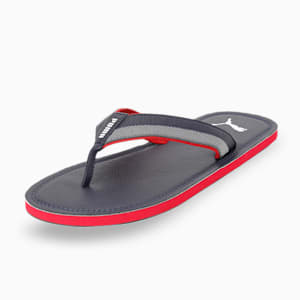 Tsukisho Men's Flip Flops, Peacoat-High Risk Red-Puma White