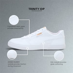 Trinity Men's Sneakers, Puma White-Puma Team Gold
