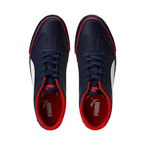 Quarter Block Unisex Shoes, Peacoat-High Risk Red