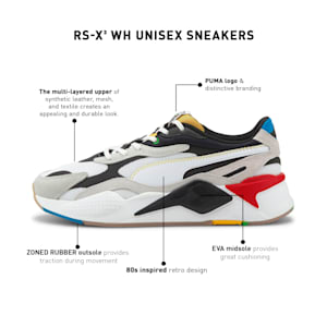 RS-X³ WH Unisex Sneakers, Puma White-Puma Black, extralarge-IND