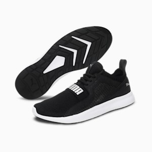 Troy MU Unisex Shoes, Puma Black-Silver, extralarge-IND