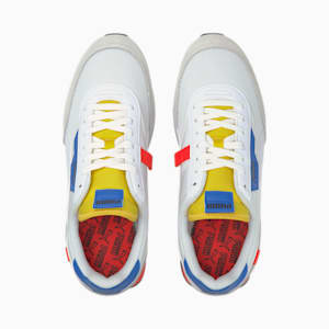 Future Rider Neon Play Unisex Sneakers, Puma White-Maize, extralarge-IND