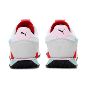 Future Rider Neon Play Shoes, Puma White-Poppy Red