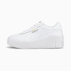 Cali Wedge Women's Sneakers, Puma White-Puma White, extralarge