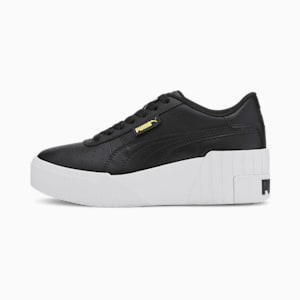 Cali Wedge Women's Sneakers, Puma Black-Puma White, extralarge