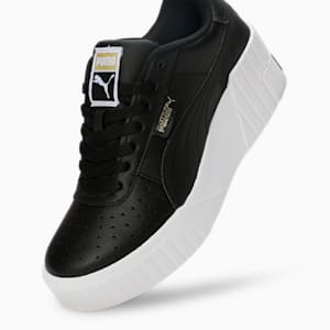 Cali Wedge Women's Sneakers, Puma Black-Puma White, extralarge-IND