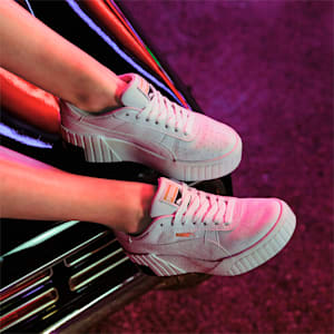 Zapatos deportivos Cali Wedge para mujer, Puma White-Puma Black