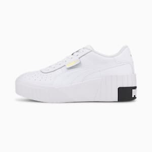 ウィメンズ CALI ウェッジ スニーカー, Puma White-Puma Black, extralarge-JPN