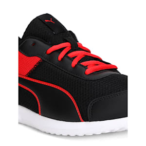 Momentum Men's Running Shoe, Black-High Risk Red-White