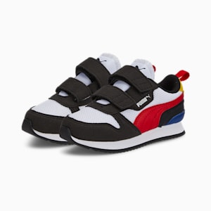 PUMA R78 Toddler Shoes, Puma White-High Risk Red-Puma Black