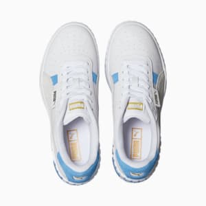 Tenis Cali Wedge Mix para Mujer, PUMA White-Glacial Gray-Team Light Blue