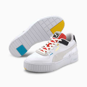 Tenis Cali Sport The Unity Collection para mujer, Puma White-Puma Black-High Risk Red, extralarge