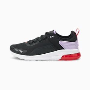 Electron Street Era Unisex Sneakers, Puma Black-Light Lavender-Poppy Red, extralarge-IND