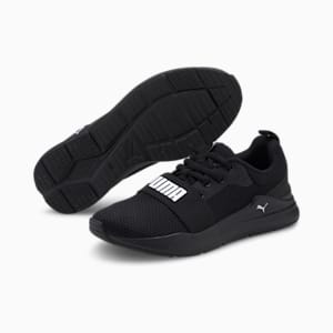 Wired Run Youth Trainers, Puma Black-Puma White, extralarge-GBR