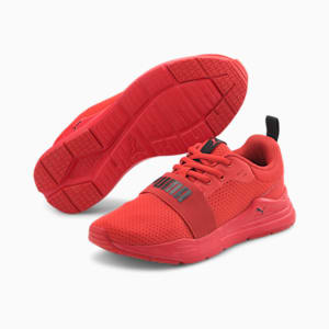 Wired Run IMEVA Kid's Shoes, High Risk Red-Puma Black
