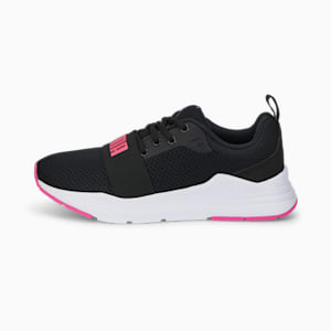 Puma cali sport новинка женские кроссовки кеды на платформе, Puma Black-Sunset Pink, extralarge