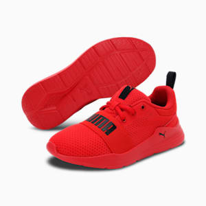 Wired Run Kids' Shoes, High Risk Red-Puma Black, extralarge-IND