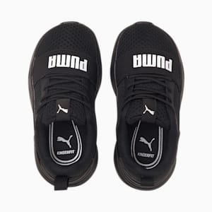 Wired Run Babies' Trainers, Puma Black-Puma White, extralarge-GBR