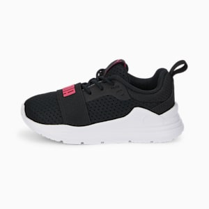Zapatos deportivos Wired Run para bebés, Puma Black-Sunset Pink, extralarge
