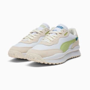 Chaussures Style Rider Play On SD, PUMA White-Blue Horizon-Pistachio Green, extralarge