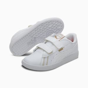 Basket Classic one8 Kid's Sneakers, Puma White-Puma Team Gold, extralarge-IND