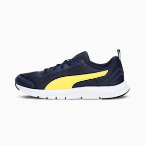 Racer Youth Sneakers, Peacoat-Blazing Yellow