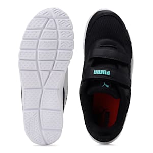 Racer Kid's Sneaker, Puma Black-ARUBA BLUE-Silver, extralarge-IND