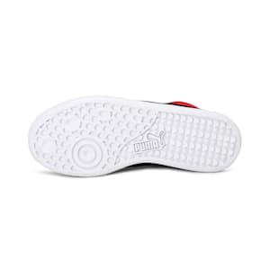 Lazy Knit Mid Youth Sneakers, Puma Black-High Risk Red