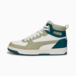 Rebound JOY Sneakers, Vaporous Gray-Pebble Gray-Varsity Green
