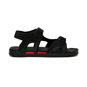 Glen Unisex Sandals, Puma Black-High Risk Red, extralarge-IND