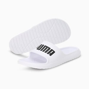 Divecat V2 Lite Unisex Slides, Puma White-Puma Black, extralarge-IND