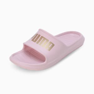 Divecat V2 Lite Unisex Slides, Chalk Pink-Puma Team Gold, extralarge-IND