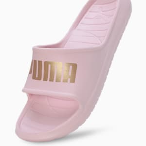 Divecat V2 Lite Unisex Slides, Chalk Pink-Puma Team Gold, extralarge-IND