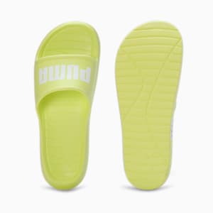 Lime green puma slides deals