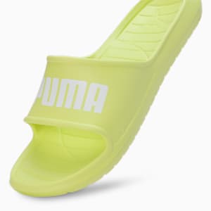 Divecat V2 Lite Unisex Slides, Lime Sheen-PUMA White, extralarge-IND