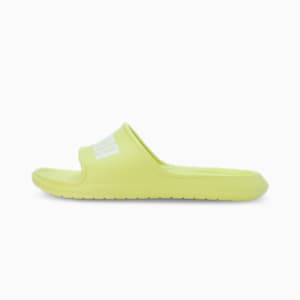 Divecat V2 Lite Unisex Slides, Lime Sheen-PUMA White, extralarge-IND