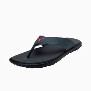 Galaxy Comfort Men's Flip-Flops, Dark Shadow-High Risk Red, extralarge-IND