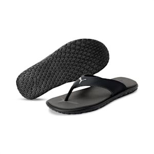 Galaxy Comfort Men's Flip-Flops, Dark Shadow-High Risk Red, extralarge-IND